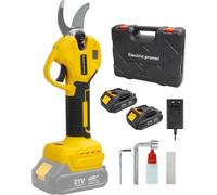 Coupe-branches électrique sans fil, moteur sans balai, batterie longue durée, 2x batteries, EU