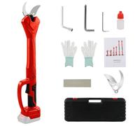 Coupe-branches sans fil compatible avec batterie Makita 18 V (sans batterie), sécateur électrique sans balais avec 2 vitesses, diamètre de coupe 40 mm, longueur 56,5 cm, pierre à aiguiser et lames de