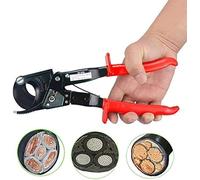 Coupe-câble à cliquet robuste - Coupe jusqu'à 240 mm² câbles en aluminium et cuivre - Poignée ergonomique avec verrouillage de sécurité et couvercle en plastique