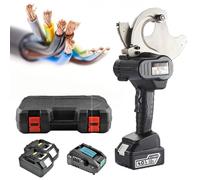 Coupe-câble électrique, coupe-câble hydraulique alimenté par batterie pour fils de cuivre et d'aluminium, fonctionnement à double batterie, idéal pour les câbles de 85 mm