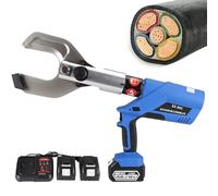 Coupe-câble hydraulique, 120 KN/200 KN Ciseaux de câble métallique Outil de coupe Coupe-boulons Outils à main d'électricien avec batterie d'affichage LED