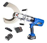 Coupe-câble hydraulique électrique 60/120/160/250KN, outil de coupe de fil à cliquet alimenté par batterie 18 V 4,0 Ah avec affichage LED pour câbles en cuivre, aluminium et blindés 105mm