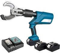Coupe-câble hydraulique électrique professionnel pour fil de 85 mm, outil robuste alimenté par batterie avec lumière LED, coupe les câbles blindés et épais - Modèle EZ-85C