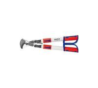 Coupe-câbles avec poignées télescopiques et cliquet, Ø de la capacité de coupe : 38 mm, Section du conducteur 280 mm², Long. 570-770 mm