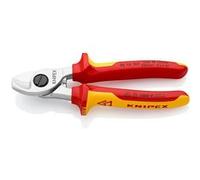 Coupe-câbles KNIPEX à double tranchants - Isolés 1000 V - Ø 20 mm - 95 16 200
