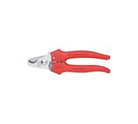 Coupe-câbles, tête polie, poignées à gaine en plastique., Long. : 165 mm, Ø de la capacité de coupe 10 mm, Section du conducteur 24 mm²