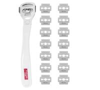 Coupe-callosités Pieds avec 20 Lames, Plastique Acier Inoxydable | Usage à Domicile et Soins des Pieds, Enlève Cuticules et Peaux Dures, pour Usage Personnel et Podologues