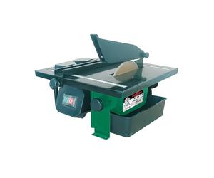 Coupe carreaux électrique 600W - disque diamanté diamètre 180mm - guide de coupe droit et guide d'angle 45 degrés