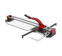 Coupe-carreaux manuel 800 mm avec positionnement infrarouge de précision, angle réglable de 0 à 90 °, double rail pour carrelage mural, carrelage à rainure (rouge)
