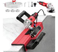 Coupe-carrelage électrique biseauté, outil de chanfreinage réglable 45°/48° avec tuyau d'arrosage système de pulvérisation pour carreaux de céramique et planches en bois