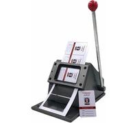 Coupe-cartes manuel à coins arrondis, perforatrice de table photos didentité et cartes de visite, base robuste, matrice de 8,6 x 5,4 cm, PVC, plastique et papier