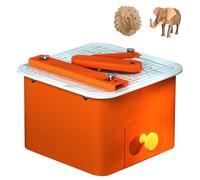 Coupe-carton électrique pour enfants, scie à chanter 45 W, machine de découpe de précision, réglable de 0 à 4 mm, jouet STEM pour modèles 3D projets scolaires