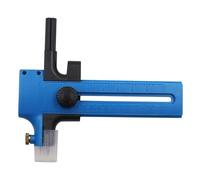 Coupe-cercle boussole avec poignée à cliquet pour une coupe précise du tissu, du papier et du papier cartonné - 2 à 15 cm de diamètre, échelles métriques/impériales, couvercle de lame de sécurité