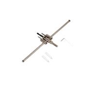 Coupe-cercle, kit de scie cloche 30-300mm Ensemble de mèches réglables Ensemble de coupe-trous en bois argenté réglable Outil de travail du bois bricolage, argent