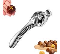 Coupe Chataigne, Pince à Châtaigne, Coupe-Marons en Alliage D'aluminium, Multifonctionnels Ouvre Chataigne, Casse Noix, Convient Noix, Casse Noisette, Ustensile de Cuisine (1 PCS)