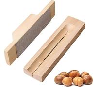 Coupe-châtaignes en bois, ouvre-châtaigne, coupe-châtaignes, noix de macadamia, outil d'ouverture de noix noisettes, amandes, coquilles, casse-noix manuel