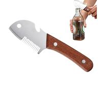 Coupe-ciboule,Manche en bois et acier inoxydable | Trancheur de légumes multifonction,Pour Cuisine Maison, Restaurant, Préparation