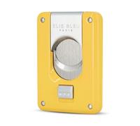 coupe-cigare double lame jaune laqué elie bleu