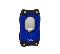 Coupe cigares Colibri EZ-Cut | Coupe Droite | Bleu et Noir | Déclenchement Lames à Ressort | jauge jusqu'à 66 Anneaux | Conception Ergonomique | livré dans Une boîte-Cadeau