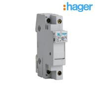 Coupe-circuit 1P+N 10A 250V domestique 1M - HAGER L12401