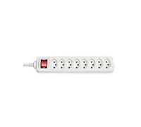 - Coupe-circuit - 3500 Watt - connecteurs de sortie : 8 - 1.4 m cordon - Suisse - blanc