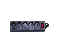 - Coupe-circuit - 3680 Watt - entrée : CEE 7/7 - connecteurs de sortie : 5 (5 x alimentation CEE 7/5) - 1.5 m cordon - noir