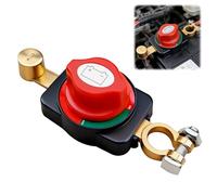 Coupe Circuit Batterie 12-48V, Interrupteur de Déconnexion ON/OFF Réglable, Disjoncteur de Batterie Haute Conductivité Laiton pour Voiture Camion Bateau Moto Bus Caravane Yacht
