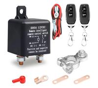Coupe Circuit batterie 12 V CC 200 A avec 2 Télécommandes, Interrupteur D'Alimentation De Voiture Télécommandé pour Voiture, Camping-Car, Bateau, Yacht, Antivol