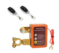 Coupe Circuit Batterie 12V 240A,Orange Coupe Batterie Interrupteur D'arrêt Automatique avec Télécommandes,Coupe Circuit Voiture pour ATV,Bateau,Voiture,RV,Camion