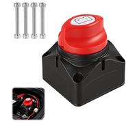 Coupe Circuit Batterie 12V 24V 48V,Interrupteur Coupe-Batterie,ON/OFF avec Noyau en Cuivre Étamé,Interrupteur Principal 200A pour Voiture,Moto,Camion,Camping-Car,Bateau