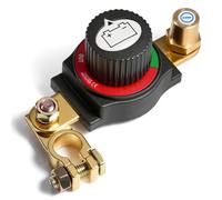Coupe Circuit Batterie 12v, Interrupteur de Batterie Réglable à 180°, Coupe Batterie Voiture ON-OFF, Interrupteur de Déconnexion pour Voiture, Moto, Bateau, Yacht, Bus, Convient pour la borne négative
