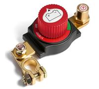 Coupe Circuit Batterie 12v, Interrupteur de Batterie Réglable à 180°, Coupe circuit Voiture ON-OFF, Interrupteur de Déconnexion pour Voiture, Moto, Bateau, Yacht, Bus, Convient pour la borne positive