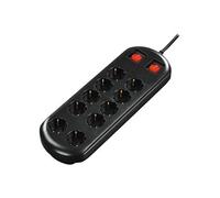 - Coupe-circuit - CA 230 V - 3500 Watt - connecteurs de sortie : 10 (CEE 7/4) - 2 m cordon - noir