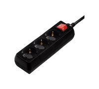 - Coupe-circuit - CA 230 V - 3500 Watt - connecteurs de sortie : 3 - 5 m cordon - noir