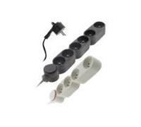 - Coupe-circuit - CA 230 V - 3680 Watt - connecteurs de sortie : 3 (3 x alimentation) - 1.5 m cordon - argent
