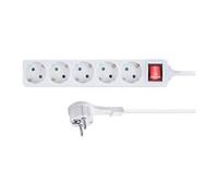 - Coupe-circuit - CA 230 V - entrée : power CEE 7/7 - connecteurs de sortie : 5 (5 x alimentation Type F) - 1.5 m cordon - blanc