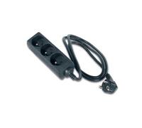 - Coupe-circuit - CA 250 V - entrée : power CEE 7/7 - connecteurs de sortie : 3 (CEE 7/5) - 1.5 m cordon - noir