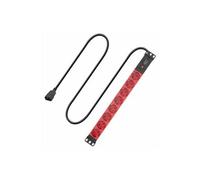 - Coupe-circuit - H05VV-F 3G1.0 - CA 250 V - 2500 Watt - entrée : IEC 60320 C14 - connecteurs de sortie : 8 (Type F) - 1U - 19" - 3 m cordon - rouge,