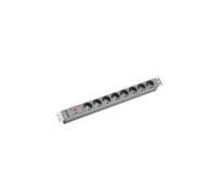 Bachmann Bloc multiprise EL 8-FACH 19 BS 8 prises 19'' 1U rack-montable coupe-circuit 2 m gris clair