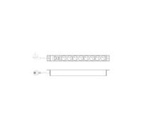 - Coupe-circuit (rack-montable) - profilï¿½ en aluminium et interrupteur - CA 250 V - 4000 Watt - entrï¿½e : power CEE 7/7 - connecteurs de sortie : 8 (8