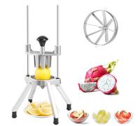 Coupe-citron commercial, coupe-citron avec deux 6 ou 8 quartiers, coupe-citron en acier inoxydable, coupe-fruits, coupe-citron, coupe-citron for fruits et légumes(6-Section)