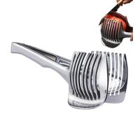 Coupe-citron - Support Pour Coupe-citron Et Tomates En Acier Inoxydable | Broyeur De Fruits Ronds Et D'oignons, Pince De Guidage, Tranchage Facile Pour La Cuisine, Coupe De Pommes De Terre Et De Citro