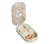Coupe compacte portable - Cutter de précision pour médicaments suppléments | Dispensateur de poche avec conteneur intégré, utile pour voyages, l'utilisation quotidienne l'organisa