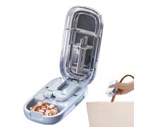 Coupe-Comprimé, 2 En 1, Avec Compartiment De Rangement Pour Pilules, Séparateur De Pilules Portable Pour Fendre Vos Pilule Et Transporter Vos Médicaments, Pour Voyages, Usage Quotidien