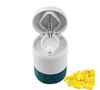 Coupe Comprimé - 3 En 1 Pilulier Portable, Broyeur Pulvérisateur Et Coupe-pilule Pour Petites Pilules | Pilulier De Voyage Portable Avec Coupe-pilule | Multifonction Broyeur De Pilules Pour Vitamines