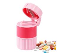 Coupe-comprimé, broyeur de comprimés | Étui à pilules portable | Broyeur séparateur de comprimés, broyeur pulvérisateur 4 en 1, tasse à boire, et de multifonctionnels