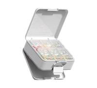 Coupe-Comprimé Compact,Boîtier de Voyage avec Découpeur et Compartiment de Stockage - Distributeur Sécurisé de Médicaments pour Usage Quotidien - Idéal pour Famille, Amis et Grands-Mères