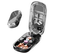 Coupe-comprimé Compact - Organisateur Portable pour Couper les Médicaments | Coupe-Comprimés Multifonction Pour Hôpital, Travail, Personnes Âgées, Professionnels, Adultes, Infirmières, Voyage,