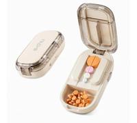 Coupe Comprimé, Coupe Médicaments en 2 | Coupe Cachet pour Petits et Gros Cachets, pour Convient aux Animaux de Compagnie, aux Voyages