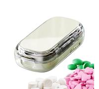 Coupe Comprimé,Organisateur Portable pour Couper les Médicaments - Étui de Découpe Quotidien pour Adultes Infirmiers Maison École Bureau Hôpital Voyage